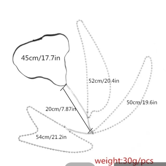 Gold Leg Jewelry Rhinestone Chains Garter Body Jewelry - Picture 4 of 6